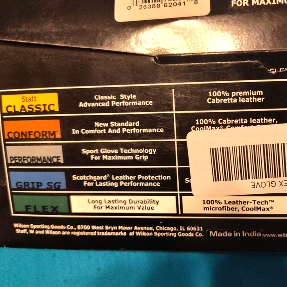 Genuine Wilson Flex Men's Large Cadet Left Long Lastly Durability Glove … - Picture 3 of 6